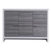 AD648S-HG-Cabinet 48'' KubeBath Dolce Gloss Ash Gray Modern Bathroom Cabinet only (no counter top no sink)