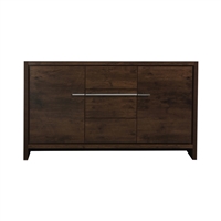 AD660D-RW-Cabinet 60'' KubeBath Dolce Rosewood Modern Bathroom Cabinet only (no counter top no sink)