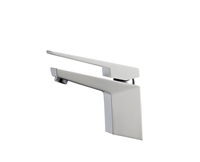 AFB13-WH Aqua Siza Single Lever Modern Bathroom Vanity Faucet - White