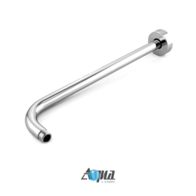 ARWB17-CH Aqua Rondo by KubeBath 17" Long Shower Arm - Chrome