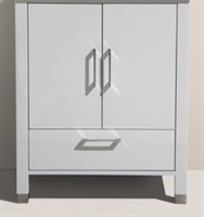 ASL1530-GW-cabinet Anziano 30" Gloss White cabinet (no counter top no sink)