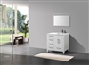 ASL1536L-GW Anziano 36" Gloss White Vanity w/ Quartz Countertop -