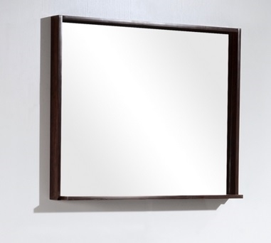 ASM34-WNT Bliss 34" Wide Mirror w/ Shelf - Walnut