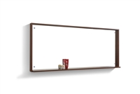 ASM70-WNT Bliss 70" Wide Mirror w/ Shelf - Walnut