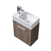 BSL18-BTN Bliss 18" Butternut Wall Mount Modern Bathroom Vanity