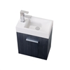 BSL18-GO Bliss 18" Gray Oak Wall Mount Modern Bathroom Vanity