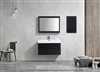 BSL40-BK Bliss 40" Black Wall Mount Modern Bathroom Vanity