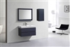 BSL40-Blue Bliss 40" Blue Wall Mount Modern Bathroom Vanity