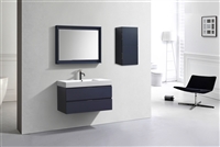 BSL40-Blue Bliss 40" Blue Wall Mount Modern Bathroom Vanity