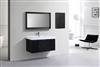 BSL48-BK Bliss 48" Black Wall Mount Modern Bathroom Vanity