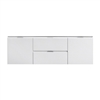 BSL60S-GW-Cabinet Bliss 60" Gloss White Wall Mount Single Sink Modern Bathroom Cabinet only (no counter top no sink)