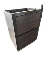 FMB24-GO-Cabinet Bliss 24" Grey Oak Floor Mount Modern Bathroom Cabinet only (no counter top no sink)