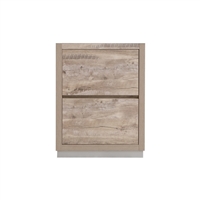 FMB24-NW-Cabinet Bliss 24" Nature Wood Floor Mount Modern Bathroom Cabinet only (no counter top no sink)