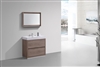 FMB36-BTN Bliss 36" Butternut Floor Mount Modern Bathroom Vanity