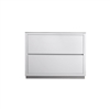 FMB40-GW-Cabinet Bliss 40" Gloss White Floor Mount Modern Bathroom Cabinet only (no counter top no sink)