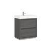 FMB40-VAG Bliss 40" Vulcan Ash Grey Floor Mount Modern Bathroom Vanity