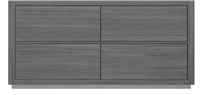 FMB60D-VAG-Cabinet Bliss 60" Vulcan Ash Grey Floor Mount Modern Bathroom Cabinet only (no counter top no sink)