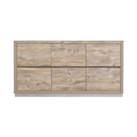 FMB60S-NW-Cabinet Bliss 60" Nature Wood Floor Mount Modern Bathroom Cabinet only (no counter top no sink)