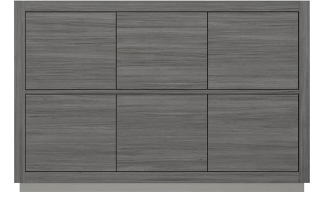 FMB60S-VAG-Cabinet Bliss 60" Vulcan Ash Grey Floor Mount Modern Bathroom Cabinet only (no counter top no sink)