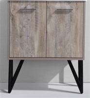 KB30-NW-cabinet KubeBath Bosco 30" Nature Wood Modern Bathroom cabinet (no counter top, no sink)