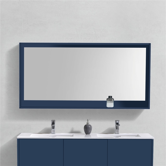 KB60VBE-M 60" Wide Mirror w/ Shelf - Blue