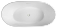 KFST1459 59'' Kube OVALE Free Standing Bathtub