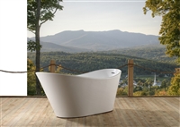 KFST9867 67" Kube LAVELLO Free Standing Bathtub -