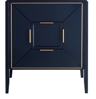 KV8830-BLUE-cabinet Vetro 30'' Navy Blue cabinet (no counter top no sink)