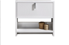 L750GW-cabinet Levi 30" Gloss White Modern Bathroom cabinet (no counter top no sink) w/ Cubby Hole