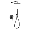 RWR8HH2V-BK Aqua Rondo Shower Set w/ 8" Rain Shower and Handheld - Black