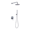 RWR8HH2V-CH Aqua Rondo Shower Set w/ 8" Rain Shower and Handheld - Chrome