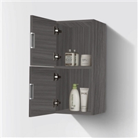 SLBS28-VAG Bathroom Butternut Linen Side Cabinet w/ 2 Storage Areas