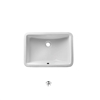 AD66CS Kube 16" White Ceramic Rectangular Undermount Sink