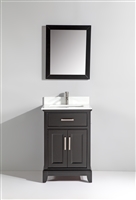 Vanity Art Ravenna 24" Single Sink Bathroom Vanity Combo Set - Espresso