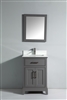 Vanity Art Ravenna 24" Single Sink Bathroom Vanity Combo Set - Grey