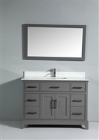 Vanity Art Ravenna 48" Single Sink Bathroom Vanity Combo Set - Grey