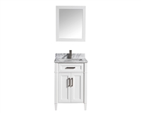 Vanity Art Savona 24" Single Sink Bathroom Vanity Combo Set - White