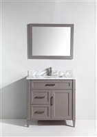 Vanity Art Savona 36" Single Sink Bathroom Vanity Combo Set - Grey