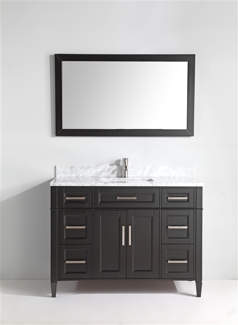 Vanity Art Savona 48" Single Sink Bathroom Vanity Combo Set - Espresso