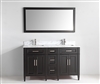 Vanity Art Savona 60" Double Sink Bathroom Vanity Combo Set - Espresso