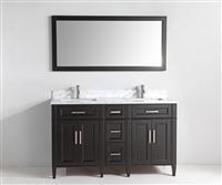 Vanity Art Savona 60" Double Sink Bathroom Vanity Combo Set - Espresso