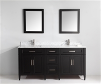 Vanity Art Savona 72" Double Sink Bathroom Vanity Combo Set - Espresso