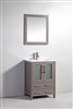 Vanity Art Brescia 24" Single Sink Bathroom Vanity Combo Set - Grey