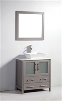 Vanity Art Ravenna 30" Single Sink Bathroom Vanity Combo Set - Grey