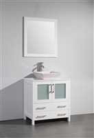 Vanity Art Ravenna 30" Single Sink Bathroom Vanity Combo Set - White