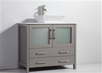 Vanity Art Ravenna 36" Single Sink Bathroom Vanity Combo Set - Grey