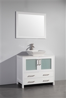 Vanity Art Ravenna 36" Single Sink Bathroom Vanity Combo Set - White