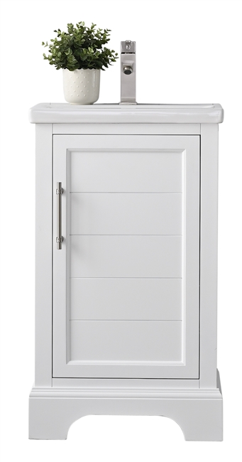 Vanity Art Vannes 20" Single Sink Bathroom Vanity - White