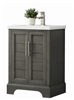 Vanity Art Vannes 24" Single Sink Bathroom Vanity - Silver Grey