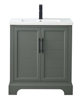 Vanity Art Vannes 30" Single Sink Bathroom Vanity - Vintage Green